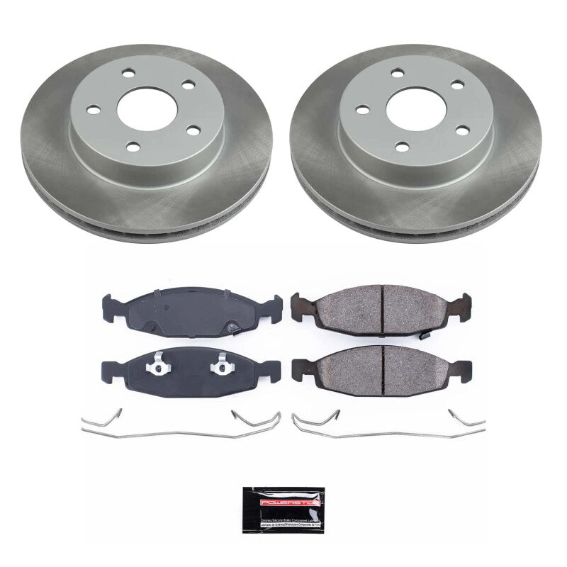 Power Stop 99-02 Jeep Grand Cherokee Front Semi-Coated Rotor Kit Power Stop 99-02 Jeep Grand Cherokee Front Semi-Coated Rotor Kit