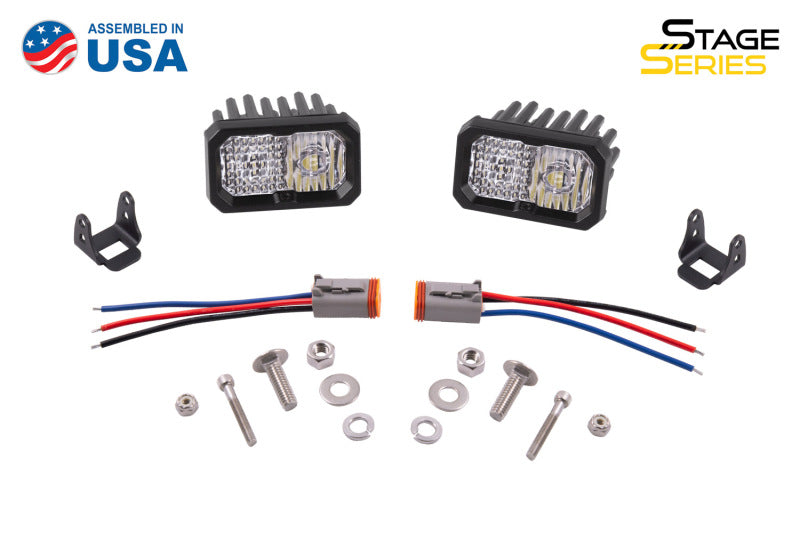 Diode Dynamics Stage Series 2 In LED Pod Pro - White Combo Standard ABL (Pair) Diode Dynamics Stage Series 2 In LED Pod Pro - White Combo Standard ABL (Pair)