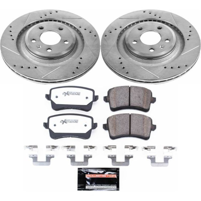 Power Stop 10-11 Audi S4 Rear Z26 Street Warrior Brake Kit Power Stop 10-11 Audi S4 Rear Z26 Street Warrior Brake Kit
