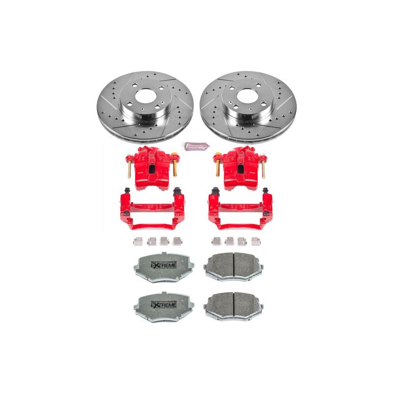 Power Stop 94-97 Mazda Miata Front Z26 Street Warrior Brake Kit w/Calipers Power Stop 94-97 Mazda Miata Front Z26 Street Warrior Brake Kit w/Calipers