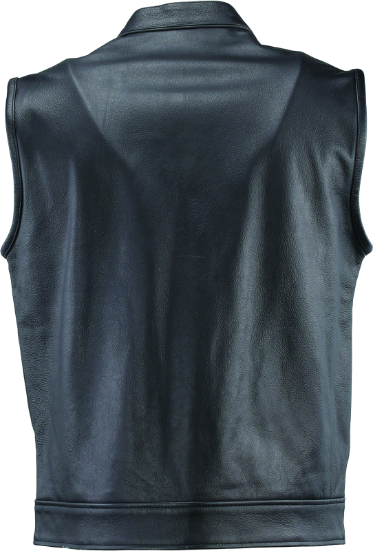 Kuryakyn Leather By River Road Vandal Club Vest Black - Small Kuryakyn Leather By River Road Vandal Club Vest Black - Small