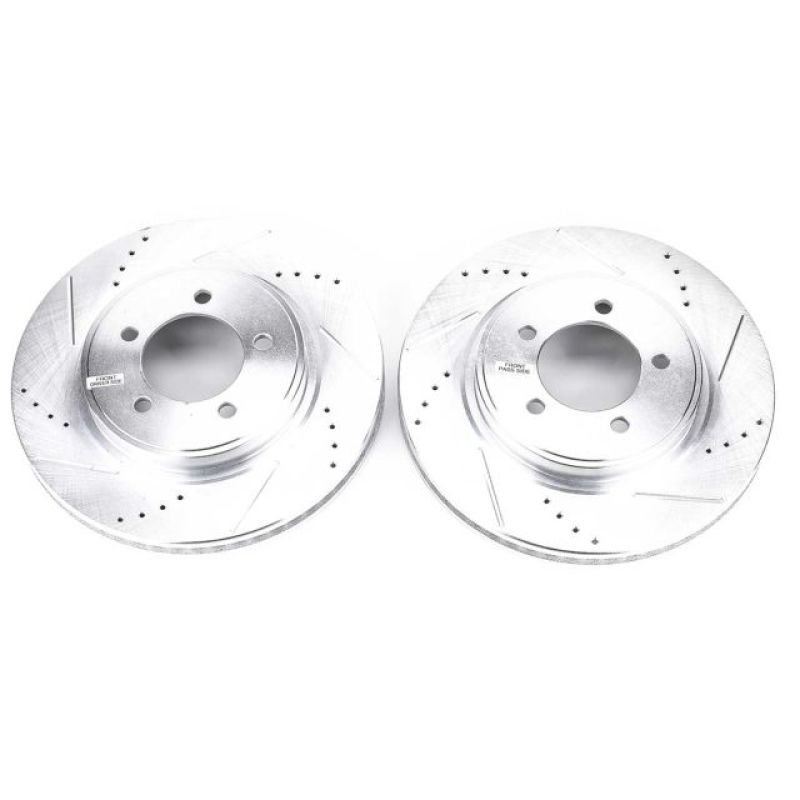 Power Stop 06-10 Ford Explorer Front Evolution Drilled & Slotted Rotors - Pair Power Stop 06-10 Ford Explorer Front Evolution Drilled & Slotted Rotors - Pair