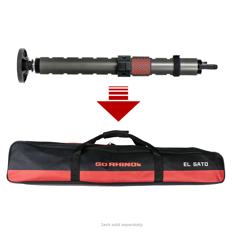 Go Rhino XVenture Gear El Gato EG1 Hydraulic Jack Bag - Black/Red Nylon Go Rhino XVenture Gear El Gato EG1 Hydraulic Jack Bag - Black/Red Nylon