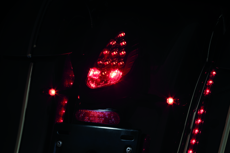 Kuryakyn Rear Turn Signal & License Plate Mount Indian Black Kuryakyn Rear Turn Signal & License Plate Mount Indian Black