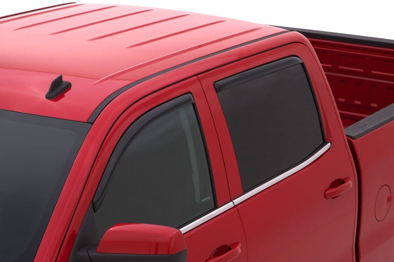 AVS 15-18 Chevy Silverado 2500 Crew Cab Ventvisor Front & Rear Window Deflectors 4pc - Smoke AVS 15-18 Chevy Silverado 2500 Crew Cab Ventvisor Front & Rear Window Deflectors 4pc - Smoke