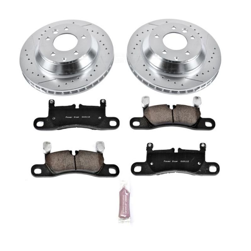 Power Stop 11-18 Porsche Cayenne Rear Z23 Evolution Sport Brake Kit Power Stop 11-18 Porsche Cayenne Rear Z23 Evolution Sport Brake Kit