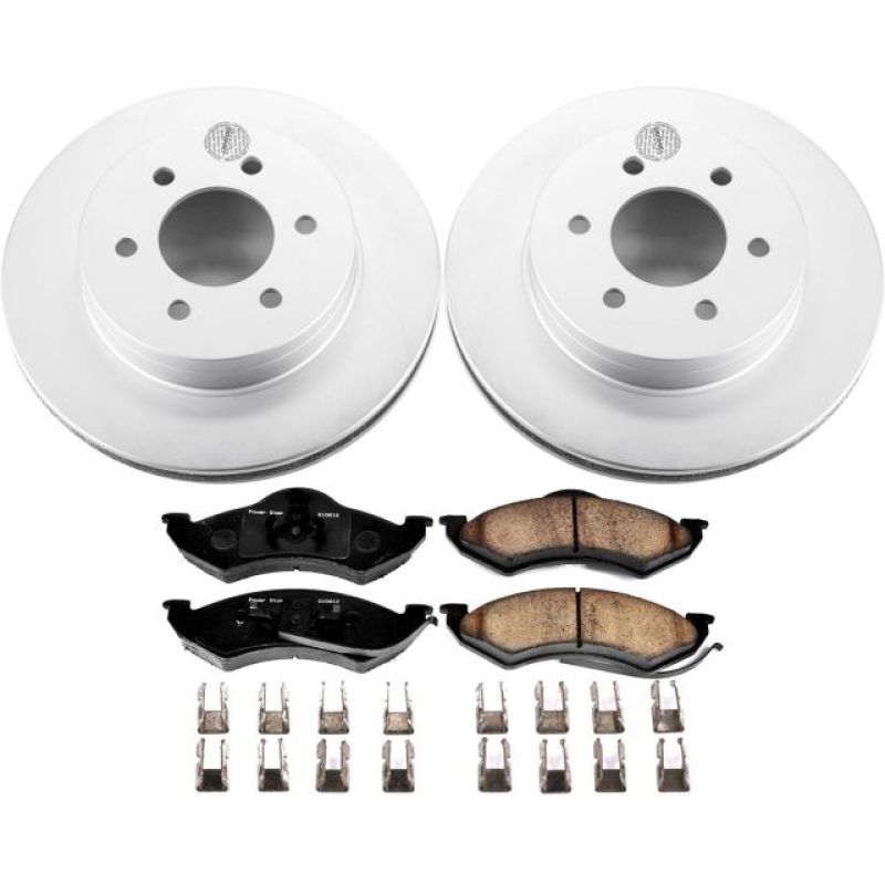 Power Stop 1999 Dodge Dakota Front Z17 Evolution Geomet Coated Brake Kit Power Stop 1999 Dodge Dakota Front Z17 Evolution Geomet Coated Brake Kit