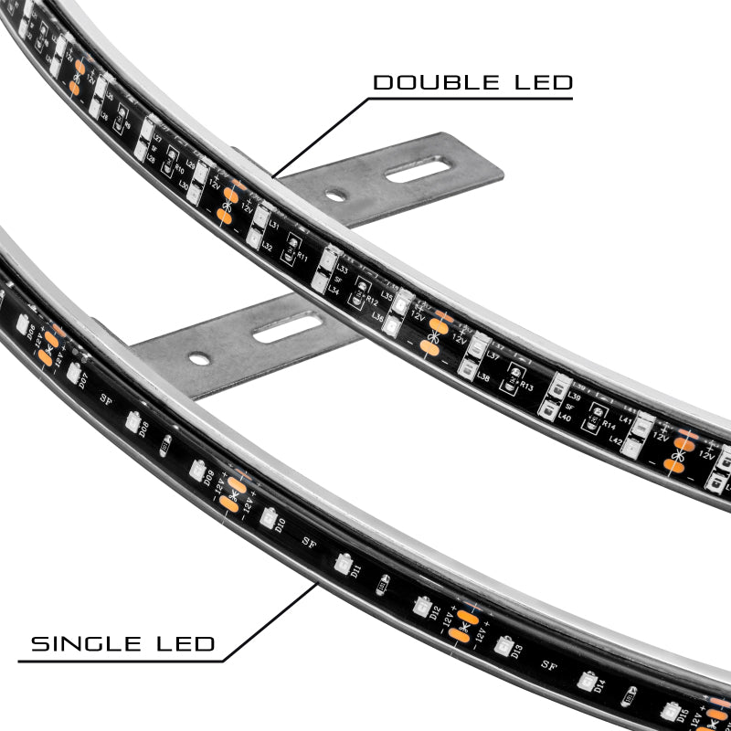 Oracle LED Illuminated Wheel Rings - Double LED - Blue SEE WARRANTY Oracle LED Illuminated Wheel Rings - Double LED - Blue SEE WARRANTY