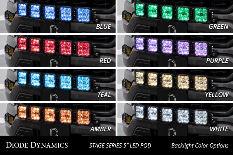 Diode Dynamics 21-22 Ford F-150 SS5 Grille CrossLink Lightbar Kit- Pro White Combo Diode Dynamics 21-22 Ford F-150 SS5 Grille CrossLink Lightbar Kit- Pro White Combo