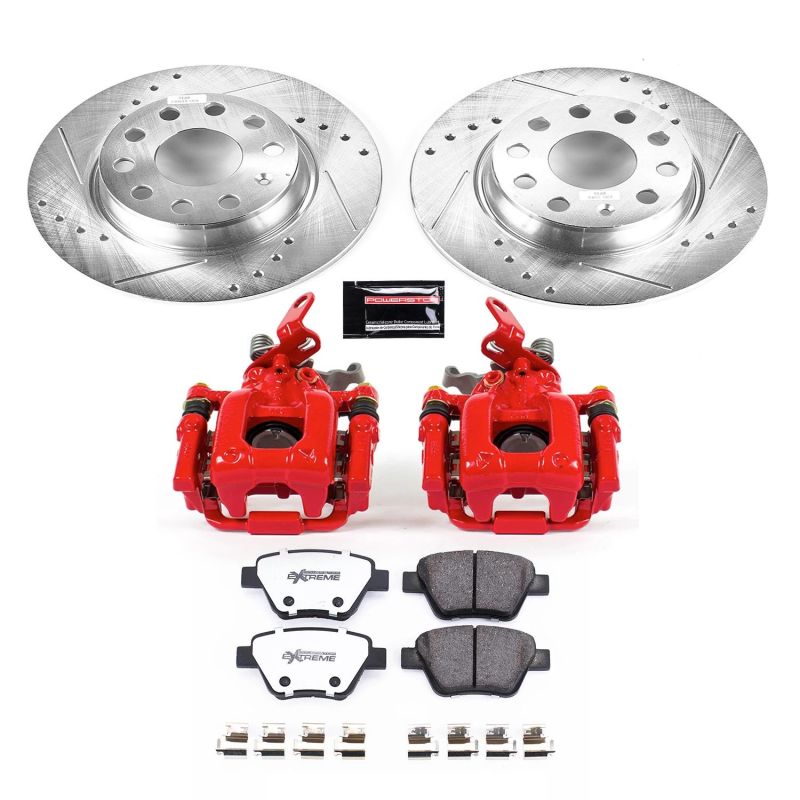 Power Stop 10-12 Audi A3 Rear Z26 Street Warrior Brake Kit w/Calipers Power Stop 10-12 Audi A3 Rear Z26 Street Warrior Brake Kit w/Calipers