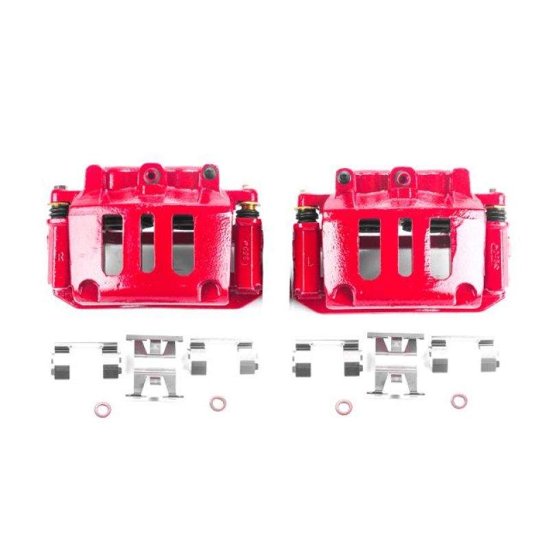 Power Stop 98-02 Ford Crown Victoria Front Red Calipers w/Brackets - Pair Power Stop 98-02 Ford Crown Victoria Front Red Calipers w/Brackets - Pair