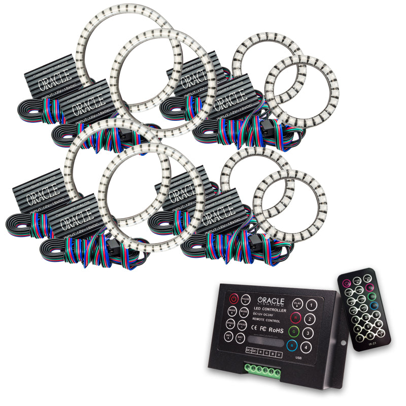 Oracle Vector Jeep Wrangler JK Grille Halo Kit - ColorSHIFT 2 Oracle Vector Jeep Wrangler JK Grille Halo Kit - ColorSHIFT 2