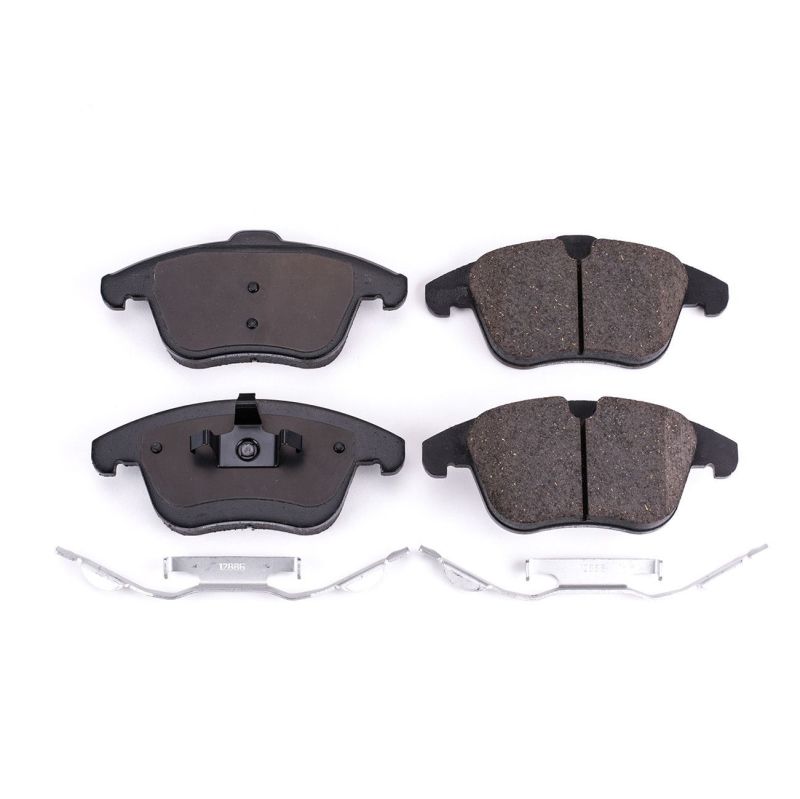 Power Stop 08-12 Land Rover LR2 Front Z17 Evolution Ceramic Brake Pads w/Hardware Power Stop 08-12 Land Rover LR2 Front Z17 Evolution Ceramic Brake Pads w/Hardware