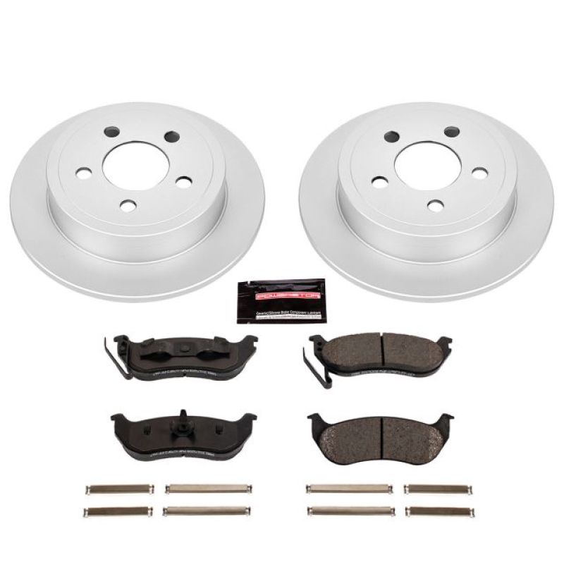 Power Stop 03-07 Jeep Liberty Rear Z17 Evolution Geomet Coated Brake Kit Power Stop 03-07 Jeep Liberty Rear Z17 Evolution Geomet Coated Brake Kit