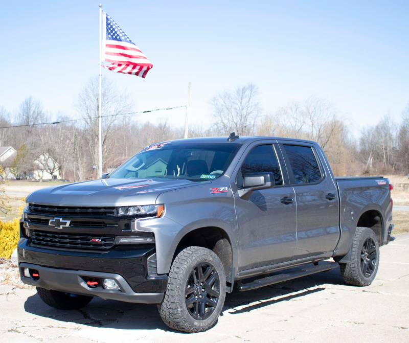 Fishbone Offroad 2019+ Chevrolet Silverado 1500 Double Cab Oval Side Steps - Black Textured Fishbone Offroad 2019+ Chevrolet Silverado 1500 Double Cab Oval Side Steps - Black Textured