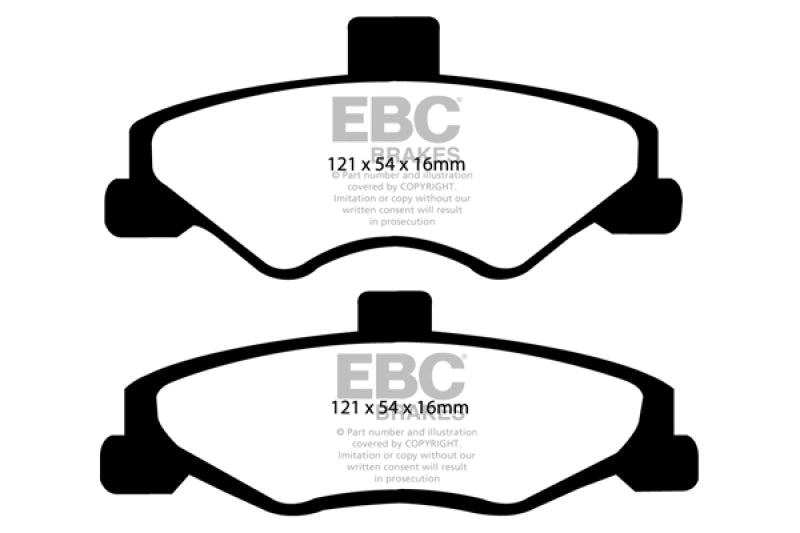 EBC 98-02 Chevrolet Camaro (4th Gen) 3.8 Redstuff Rear Brake Pads EBC 98-02 Chevrolet Camaro (4th Gen) 3.8 Redstuff Rear Brake Pads