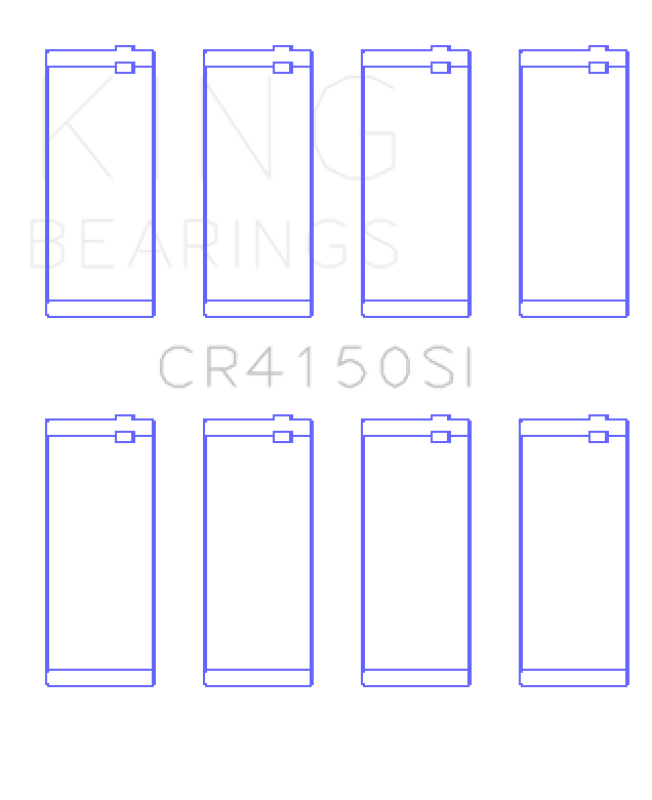 King Engine Bearings Ford ZETec 1.6/1.8/2.0 (Size +0.50mm) Connecting Rod Bearing Set King Engine Bearings Ford ZETec 1.6/1.8/2.0 (Size +0.50mm) Connecting Rod Bearing Set