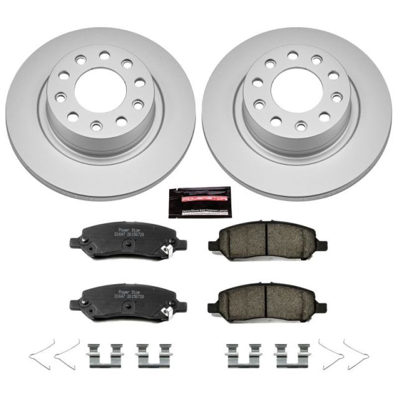 Power Stop 13-16 Dodge Dart Rear Z17 Evolution Geomet Coated Brake Kit Power Stop 13-16 Dodge Dart Rear Z17 Evolution Geomet Coated Brake Kit