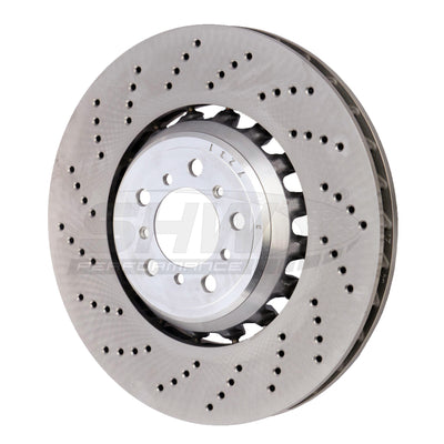 SHW 19-21 BMW M2 Competition 3.0L w/o Ceramic Brakes Left Front Drilled LW Brake Rotor (34118072017)