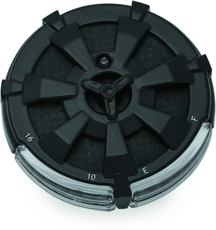 Kuryakyn Alley Cat Fuel & Battery Gauge Gloss Black Kuryakyn Alley Cat Fuel & Battery Gauge Gloss Black