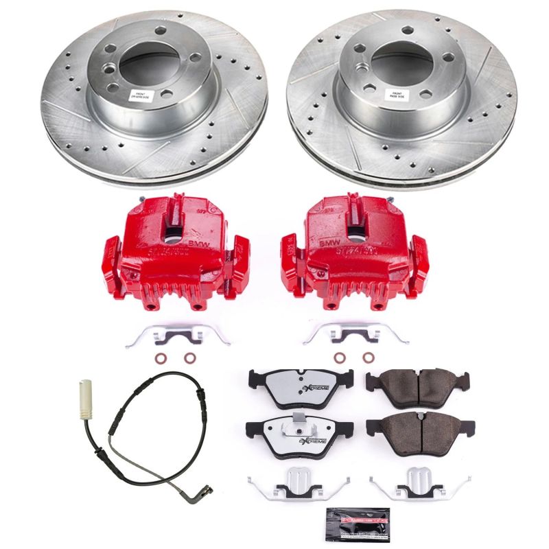Power Stop 2007 BMW 328i Front Z26 Street Warrior Brake Kit w/Calipers Power Stop 2007 BMW 328i Front Z26 Street Warrior Brake Kit w/Calipers