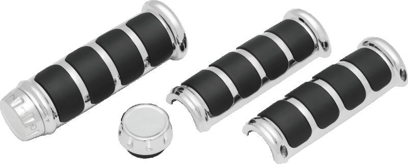 Kuryakyn ISO Grips For Heated Grips Chrome Kuryakyn ISO Grips For Heated Grips Chrome