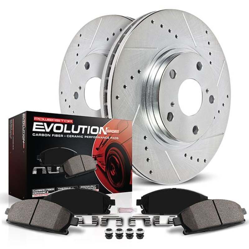 Power Stop 21-23 Ford Mustang Mach-E Front Z23 Evolution Brake Kit Power Stop 21-23 Ford Mustang Mach-E Front Z23 Evolution Brake Kit