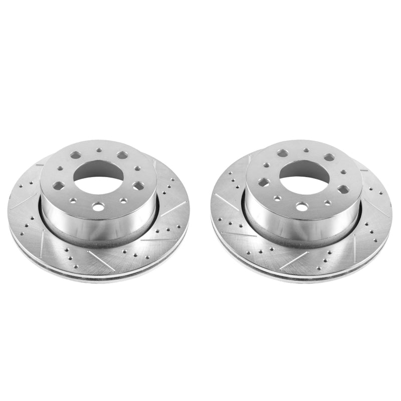Power Stop 14-19 Ram ProMaster 1500 Rear Evolution Drilled & Slotted Rotors - Pair Power Stop 14-19 Ram ProMaster 1500 Rear Evolution Drilled & Slotted Rotors - Pair