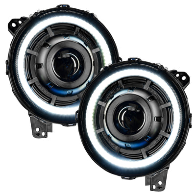 Oracle Oculus Bi-LED Projector Headlights for Jeep JL/Gladiator JT - Matte Blk - 5500K SEE WARRANTY