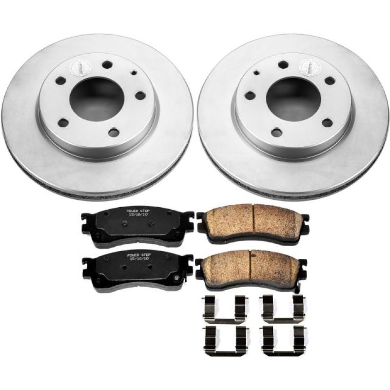 Power Stop 01-03 Mazda Protege Front Z17 Evolution Geomet Coated Brake Kit Power Stop 01-03 Mazda Protege Front Z17 Evolution Geomet Coated Brake Kit