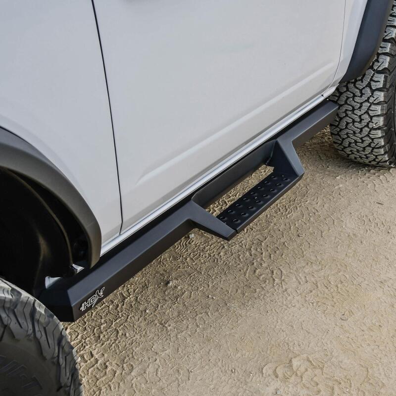 Westin/HDX 2021+ Ford Bronco (2-Door) Drop Nerf Step Bars - Textured Black Westin/HDX 2021+ Ford Bronco (2-Door) Drop Nerf Step Bars - Textured Black