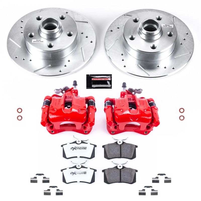 Power Stop 94-99 Volkswagen Golf Rear Z26 Street Warrior Brake Kit w/Calipers Power Stop 94-99 Volkswagen Golf Rear Z26 Street Warrior Brake Kit w/Calipers