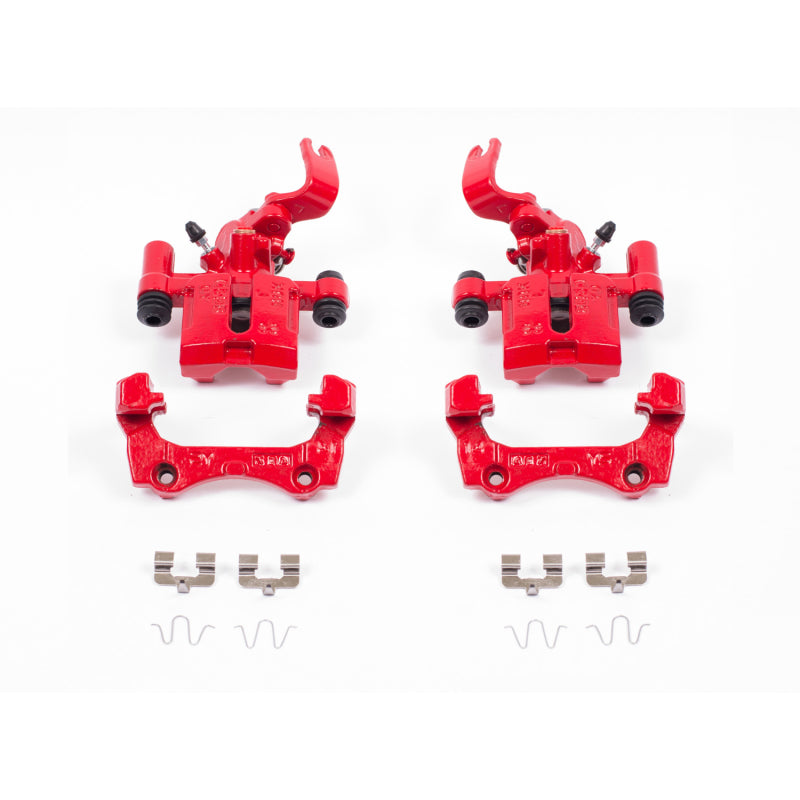 Power Stop 94-97 Mazda Miata Rear Red Calipers w/Brackets - Pair Power Stop 94-97 Mazda Miata Rear Red Calipers w/Brackets - Pair