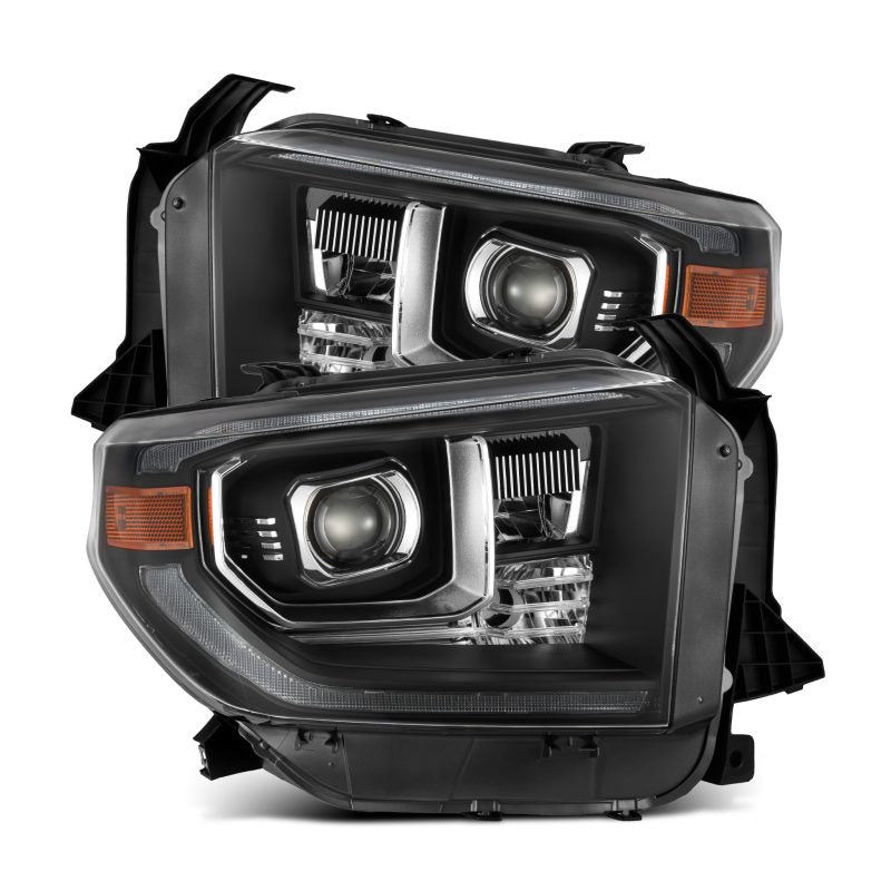 AlphaRex 14-21 Toyota Tundra PRO-Series Projector Headlights Black w/Seq. Sig. + DRL AlphaRex 14-21 Toyota Tundra PRO-Series Projector Headlights Black w/Seq. Sig. + DRL