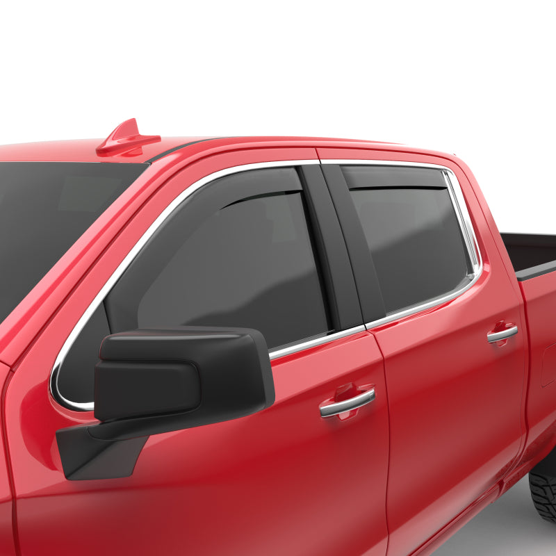 EGR 2019 Chevy 1500 Crew Cab In-Channel Window Visors - Matte EGR 2019 Chevy 1500 Crew Cab In-Channel Window Visors - Matte