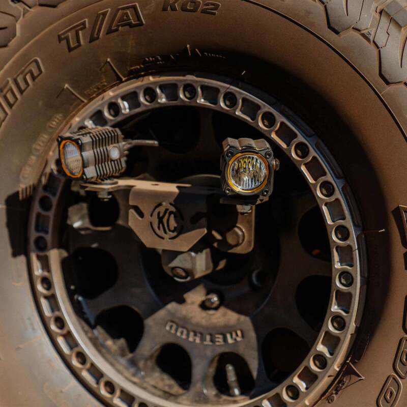 KC HiLiTES 21-24 Ford Bronco Spare Tire Carrier Light Mount w/ M12x1.5 Lug Nuts KC HiLiTES 21-24 Ford Bronco Spare Tire Carrier Light Mount w/ M12x1.5 Lug Nuts