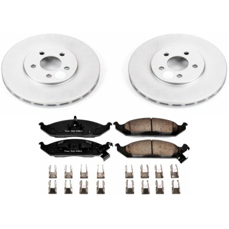 Power Stop 95-00 Chrysler Cirrus Front Z17 Evolution Geomet Coated Brake Kit Power Stop 95-00 Chrysler Cirrus Front Z17 Evolution Geomet Coated Brake Kit