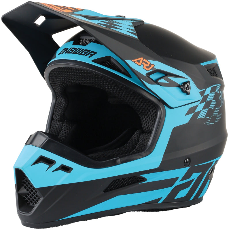 Answer AR1 Sweep Helmet Black/Astana/Hyper Orange - 2XL Answer AR1 Sweep Helmet Black/Astana/Hyper Orange - 2XL