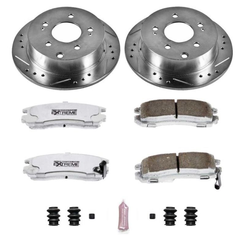 Power Stop 06-12 Mitsubishi Eclipse Rear Z26 Street Warrior Brake Kit Power Stop 06-12 Mitsubishi Eclipse Rear Z26 Street Warrior Brake Kit