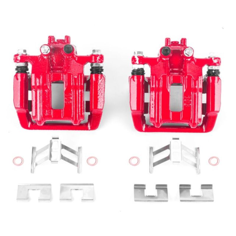 Power Stop 05-06 Honda CR-V Rear Red Calipers w/Brackets - Pair Power Stop 05-06 Honda CR-V Rear Red Calipers w/Brackets - Pair