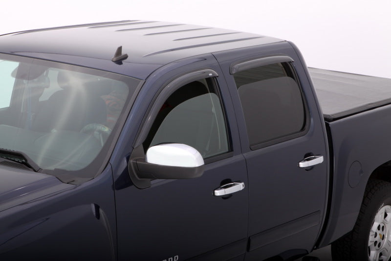 AVS 07-13 Chevy Avalanche Ventvisor Outside Mount Window Deflectors 4pc - Smoke AVS 07-13 Chevy Avalanche Ventvisor Outside Mount Window Deflectors 4pc - Smoke