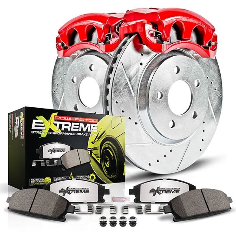 Power Stop 11-13 BMW 328i Front Z26 Street Kit w/Calipers Power Stop 11-13 BMW 328i Front Z26 Street Kit w/Calipers