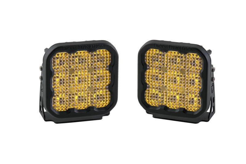Diode Dynamics SS5 LED Pod Sport - Yellow Flood (Pair) Diode Dynamics SS5 LED Pod Sport - Yellow Flood (Pair)