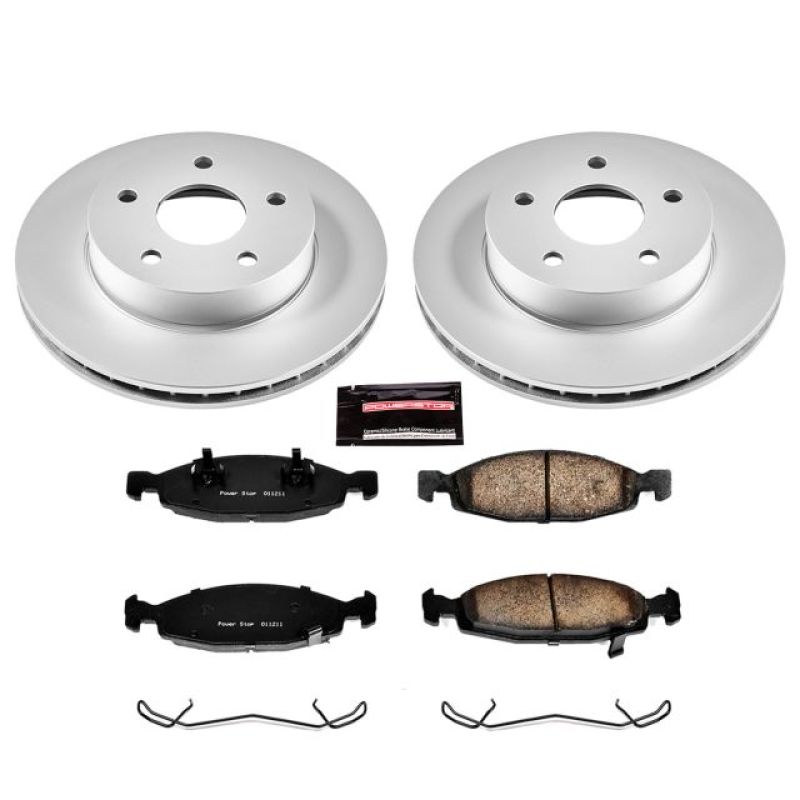 Power Stop 99-02 Jeep Grand Cherokee Front Z17 Evolution Geomet Coated Brake Kit Power Stop 99-02 Jeep Grand Cherokee Front Z17 Evolution Geomet Coated Brake Kit