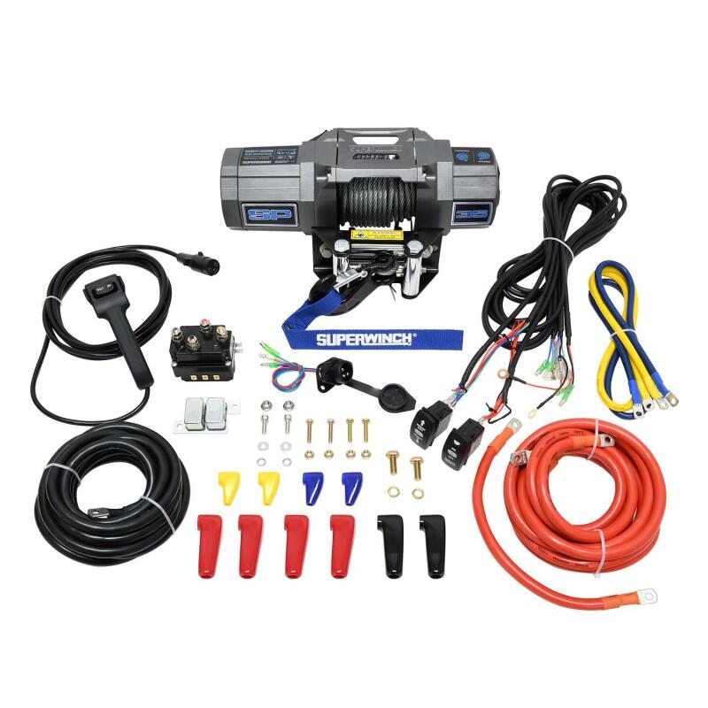 Superwinch 3500 LBS 12V DC 7/32in x 40ft Steel Rope Roller Fairlead SP 35 Winch Superwinch 3500 LBS 12V DC 7/32in x 40ft Steel Rope Roller Fairlead SP 35 Winch