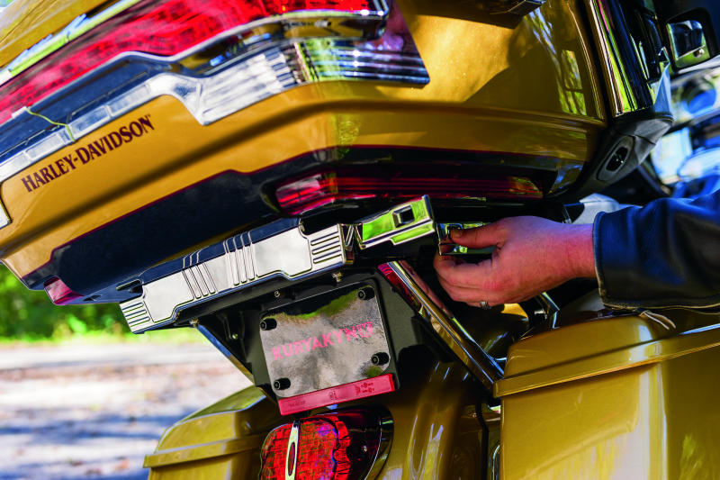 Kuryakyn Relocator For Tour-Pak 14-Up Touring Models Black Kuryakyn Relocator For Tour-Pak 14-Up Touring Models Black