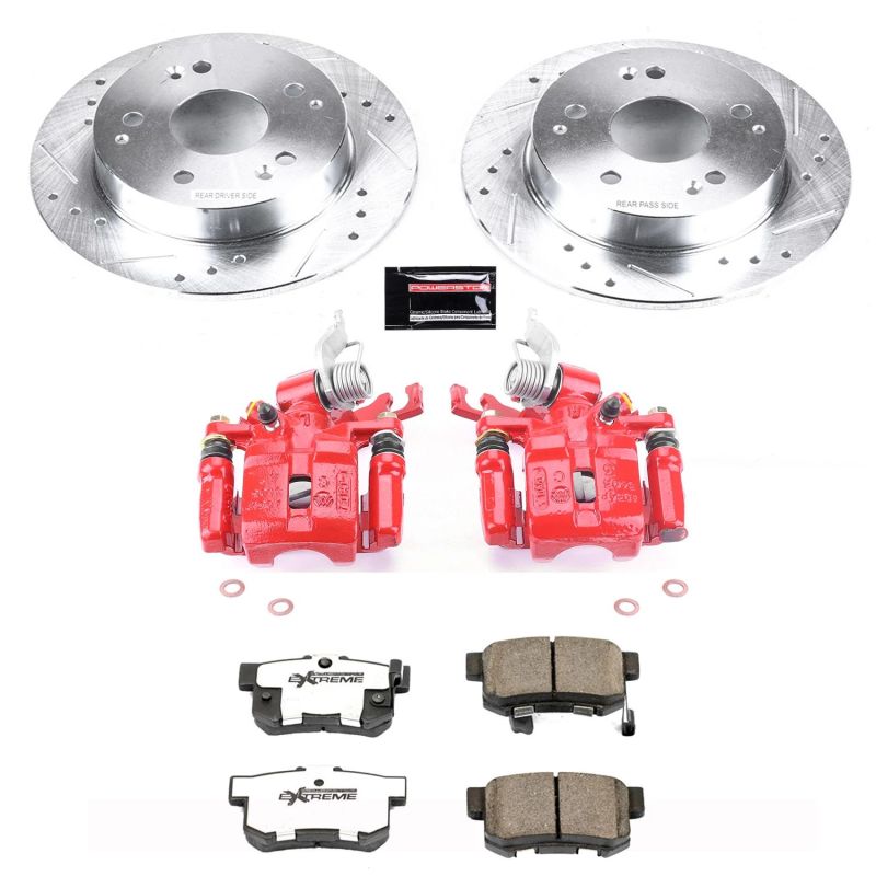 Power Stop 98-02 Honda Accord Rear Z26 Street Warrior Brake Kit w/Calipers Power Stop 98-02 Honda Accord Rear Z26 Street Warrior Brake Kit w/Calipers