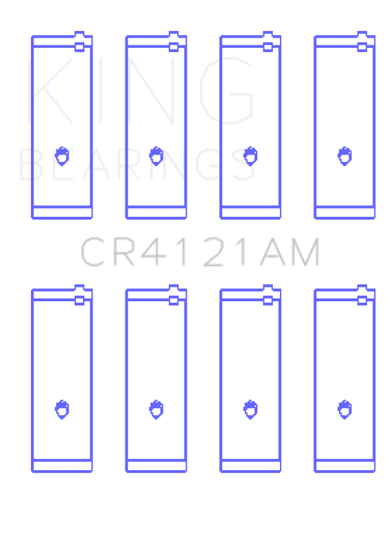 King Engine Bearings Toyota 7Afe/DOHC (Size +0.50mm) Connecting Rod Bearing Set King Engine Bearings Toyota 7Afe/DOHC (Size +0.50mm) Connecting Rod Bearing Set