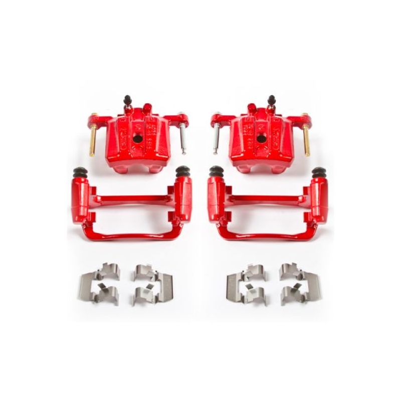 Power Stop 06-12 Mitsubishi Eclipse Rear Red Calipers w/Brackets - Pair Power Stop 06-12 Mitsubishi Eclipse Rear Red Calipers w/Brackets - Pair
