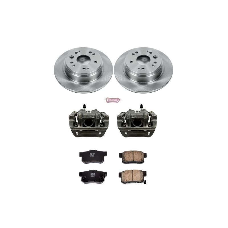 Power Stop 02-04 Honda CR-V Rear Autospecialty Brake Kit w/Calipers Power Stop 02-04 Honda CR-V Rear Autospecialty Brake Kit w/Calipers